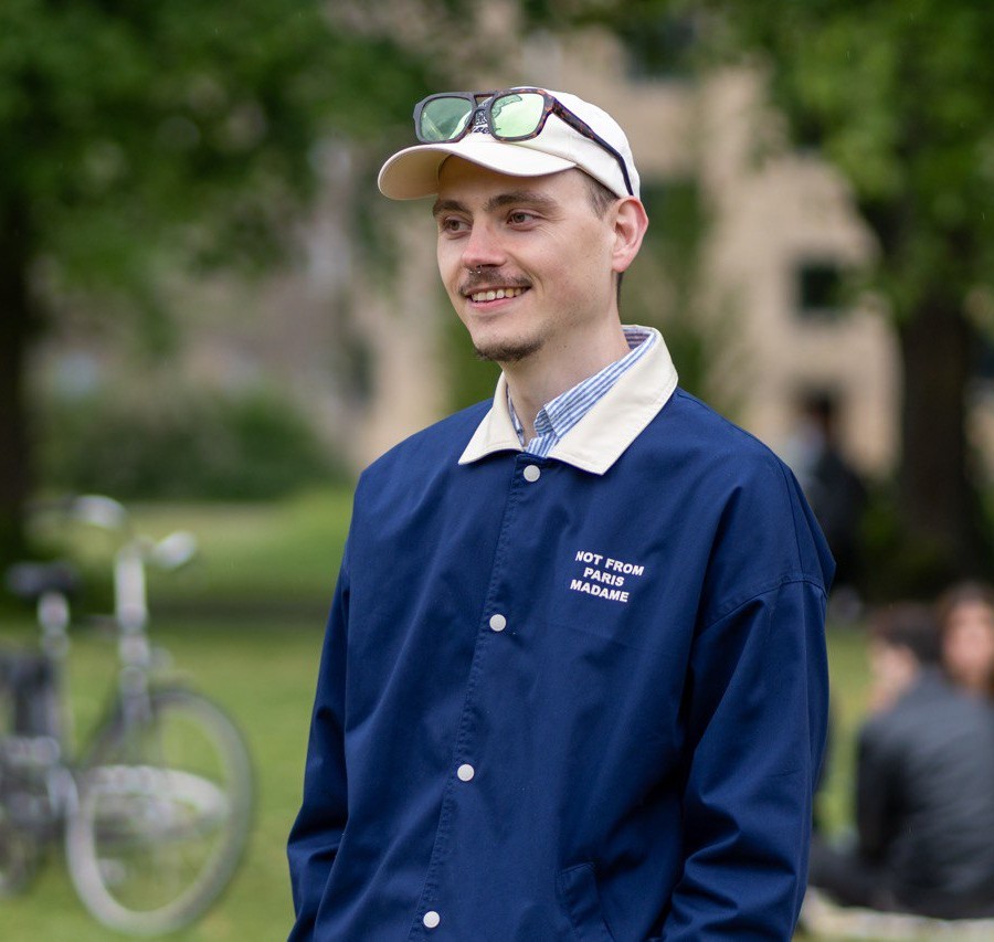 Portrait of Konstantin Zverev outdoors